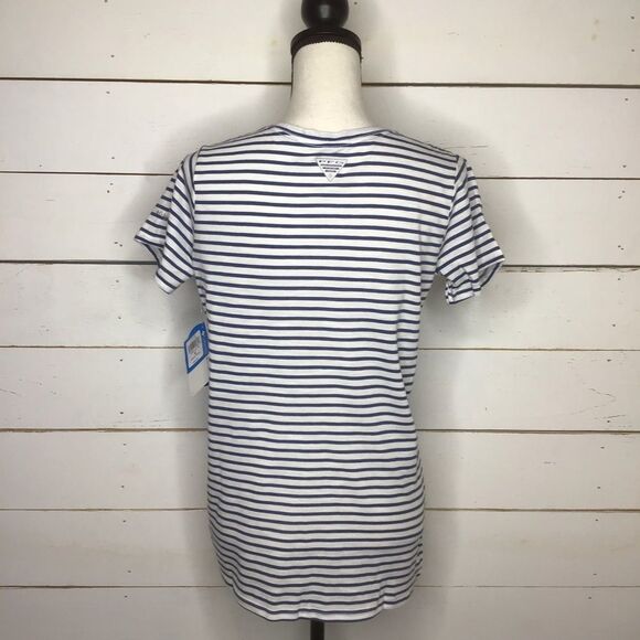 New Columbia PFG Monogram Tee, Short Sleeve White - Picture 3 of 8